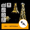 Ozdobna choinka LED 120x40 cm z 80 diodami i 8 trybami ciepłego światła