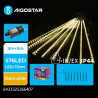 Lampki świetlne meteor 576 LED 6W ciepłe światło IP44 8m