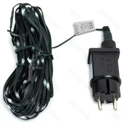 Liniowe lampki sznurkowe 3.6W kolorowe 200LED 20m IP44 z zasilaczem