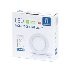 Natynkowy panel LED 6W 6500K zimne światło 660lm biały