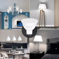 Żarówka LED MR16 4W 320lm 12V AC/DC zimna barwa 6500K biała