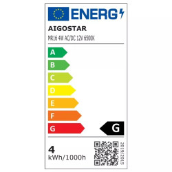 Żarówka LED MR16 4W 320lm 12V AC/DC zimna barwa 6500K biała