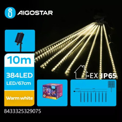 Łańcuch świetlny solarny 5 m RGBY 192 LED z efektem meteorytów IP65