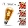 Żarówka LED retro ST64 6W E27 bursztynowa ciepłe światło 2200K