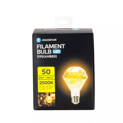 Żarówka LED E27 1,2W 2500K 50lm złota dekoracyjna ze szkła