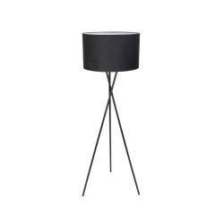 Lampa podłogowa metalowa 145 cm czarna z gwintem E27 do wnętrz