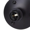 Lampa podłogowa metalowa 145 cm czarna z gwintem E27 do wnętrz