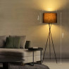 Lampa podłogowa metalowa 145 cm czarna z gwintem E27 do wnętrz