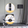 Lampa podłogowa metalowa 145 cm czarna z gwintem E27 do wnętrz