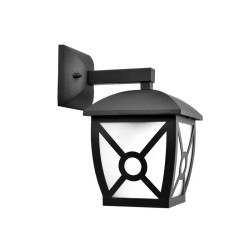 Lampa ścienna czarna vintage z trzonkiem E27 i stopniem ochrony IP44