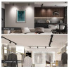 Reflektor LED 10W 4000K 800lm czarny dwuprzewodowy do wnętrz