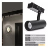 Reflektor LED 10W 4000K 800lm czarny dwuprzewodowy do wnętrz