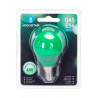 Żarówka LED G45 4W zielona E14 180° 15000h żywotności 1 sztuka