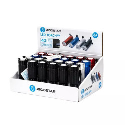 Latarka LED 1,94W zimna barwa 6500K na 3 baterie AAA 4 kolory
