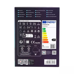 Żarówka LED E27 4.9W RGB+CCT 2700-6500K do wnętrz Bluetooth Mesh