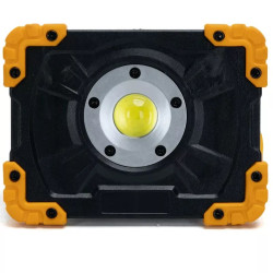Reflektor LED przenośny 5W 6500K 500lm na 3 baterie AA czarno-żółty