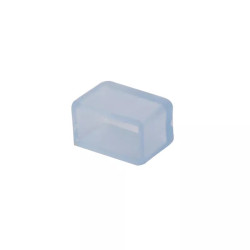 Zaślepka do taśmy LED 2835 8mm transparentna niebieska PVC IP20
