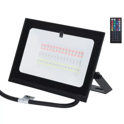 Naświetlacz LED 50W RGB z pilotem 44 klawisze, czarny, IP65, 30cm