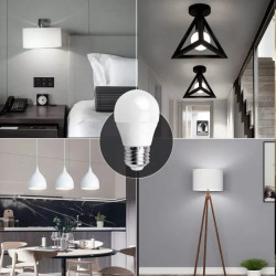 Żarówka LED E27 3W chłodna biel 6500K 255 lm, biała, plastikowa