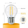 Żarówka LED filamentowa G45 E27 4W 2700K przezroczysta 470lm