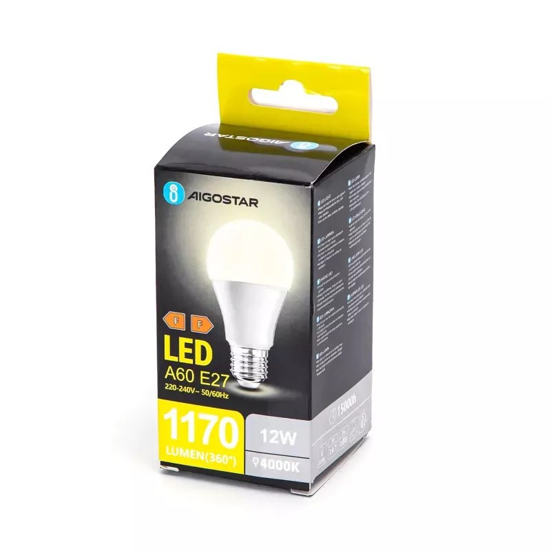 Żarówka LED E27 12W 4000K neutralna barwa światła 1170lm