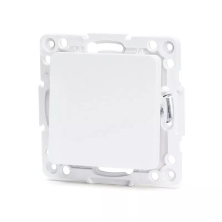 Pojedynczy jednobiegunowy włącznik kołyskowy biały 10A 250V podtynkowy