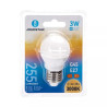 Żarówka LED 3W E27 3000K G45 z ciepłym światłem, biała