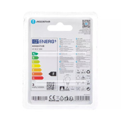 Żarówka LED 3W E27 3000K G45 z ciepłym światłem, biała