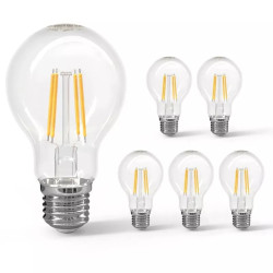 Żarówka LED filamentowa A60 E27 4W 2700K przezroczysta szklana