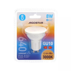 Żarówka LED reflektorek GU10 8W 3000K 640lm ciepłe światło biała