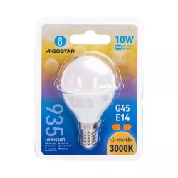 Żarówka LED G45 E14 10W ciepła 3000K 935 lumenów biała