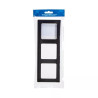 Panel ramka czarna potrójna do montażu podtynkowego 82x224x8 mm