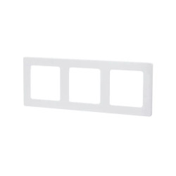 Panel montażowy biały PC do potrójnego niemieckiego włącznika 82x224x8 mm
