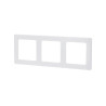 Panel montażowy biały PC do potrójnego niemieckiego włącznika 82x224x8 mm