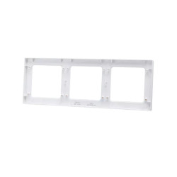 Panel montażowy biały PC do potrójnego niemieckiego włącznika 82x224x8 mm
