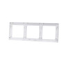 Panel montażowy biały PC do potrójnego niemieckiego włącznika 82x224x8 mm