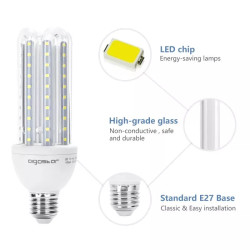 Żarówka LED 23W E27 zimna 6500K 2400lm w kształcie U 4U