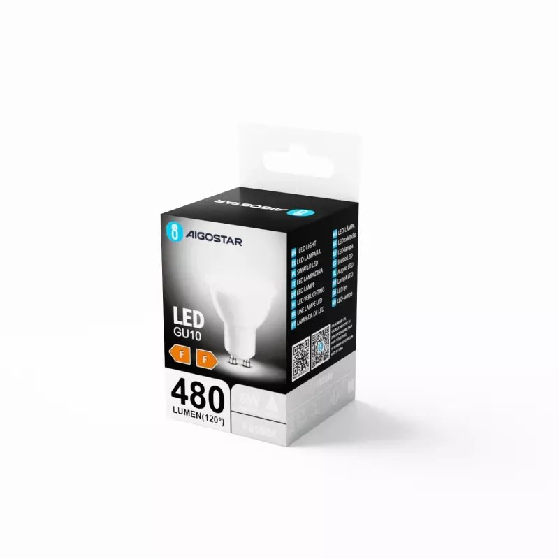 Żarówka LED GU10 6W 6500K 480lm zimna barwa 1 sztuka