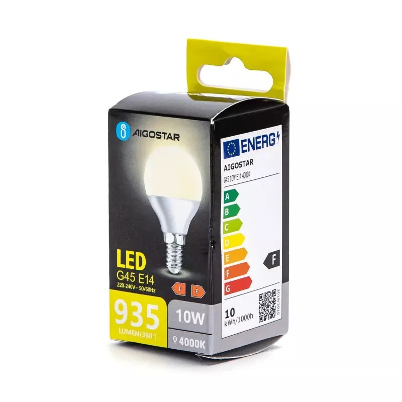 Żarówka LED 10W E14 G45 4000K 935lm neutralna do wnętrz