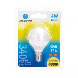 Żarówka LED G45 E14 4W 4000K 340lm neutralna barwa światła