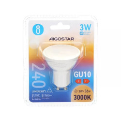 Żarówka LED GU10 3W 3000K 240lm biała ciepła reflektorowa
