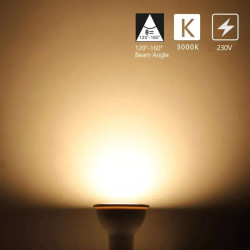 Żarówka LED GU10 3W 3000K 240lm biała ciepła reflektorowa