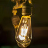 Żarówka LED filamentowa ST64 E27 4W 2200K bursztynowa szklana