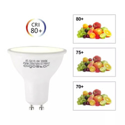 Żarówka LED GU10 4W 3000K 320lm biała ciepła plastikowa