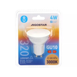 Żarówka LED GU10 4W 3000K 320lm biała ciepła plastikowa