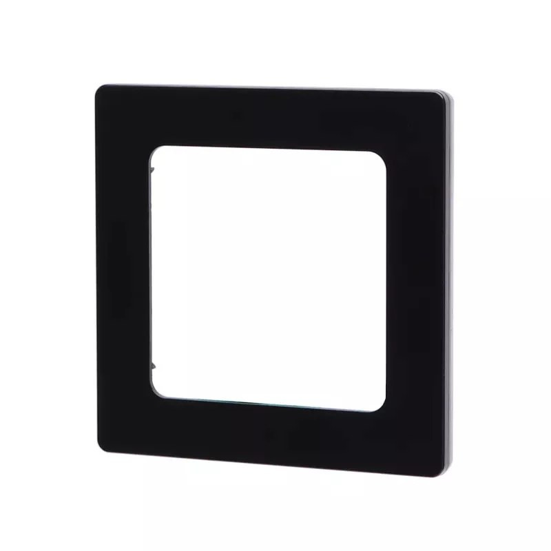 Panel ramka pojedyncza czarna PC 82x82x8 mm do montażu podtynkowego