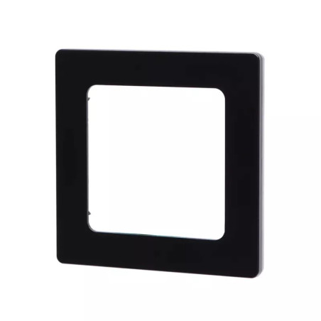 Panel ramka pojedyncza czarna PC 82x82x8 mm do montażu podtynkowego