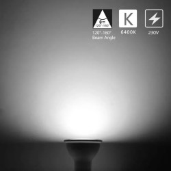 Żarówka LED GU10 4W 6500K zimna barwa światła biała 50 mm