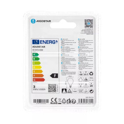 Żarówka LED E14 3W 6500K zimna barwa 255lm mleczna kulka