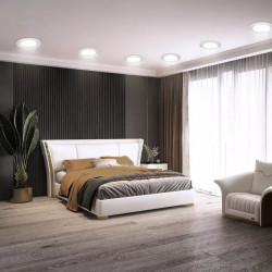 Panel LED okrągły podtynkowy 4W 6500K 440lm biały do wnętrz